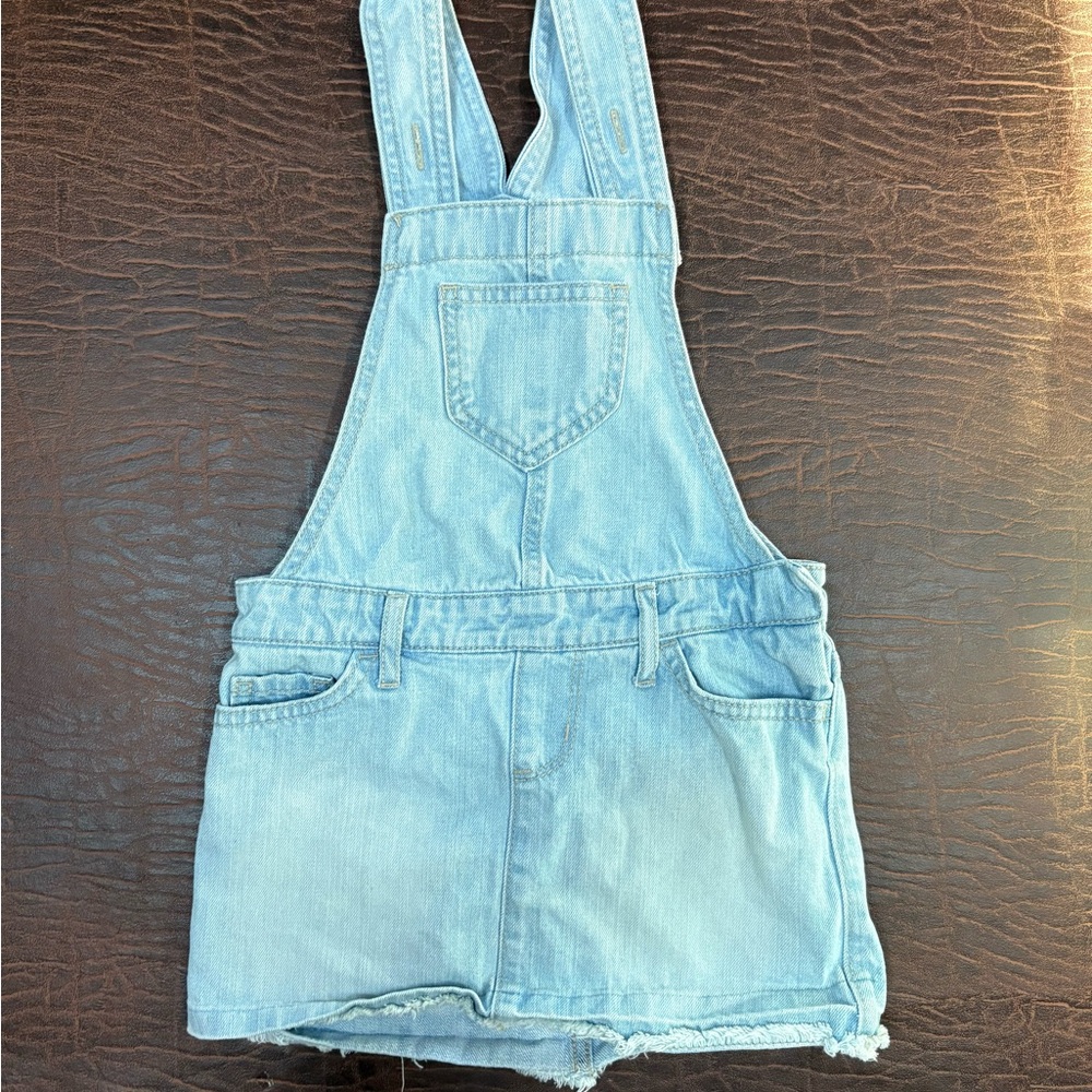 **3/$15** Light Blue Denim Overall skirt